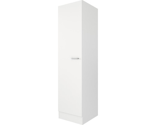Armoire haute blanche avec porte et poignée