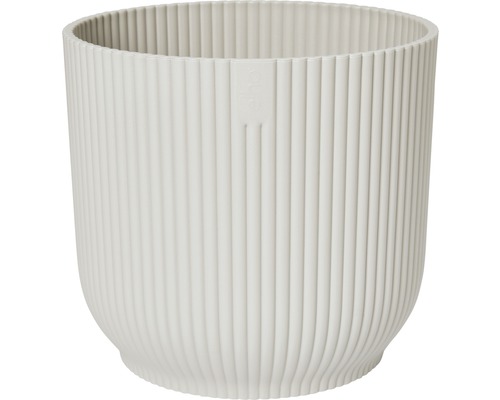 Cache-pot elho Vibes fold plastique Ø 22 cm h 20,1 cm blanc soie