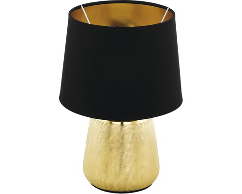 Lampe de table "Manalba 1" 1xE14 noir or