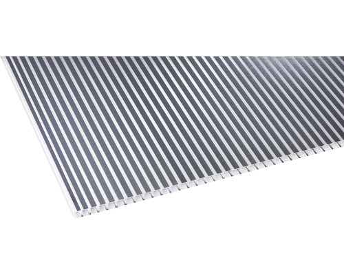 Panneau alvéolé/Entretoise Gutta en polycarbonate 20-16 ZEBRAPLATTE anthracite 2000x980x16 mm