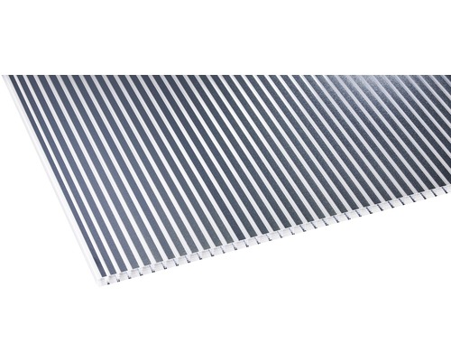 Panneau alvéolaire en polycarbonate ZEBRAPLATTE anthracite 4500 x 980 x 16 mm