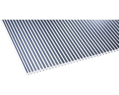 Panneau alvéolaire en polycarbonate ZEBRAPLATTE anthracite 5000 x 980 x 16 mm