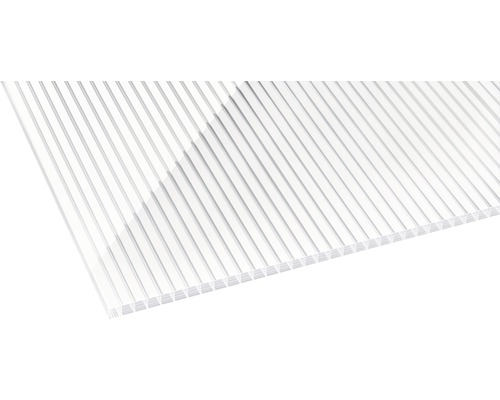 Panneau alvéolé/Entretoise Gutta en polycarbonate 20-16 ZEBRAPLATTE blanc 2000x980x16 mm