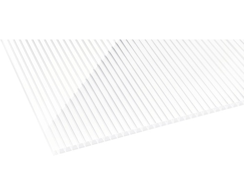 Panneau alvéolé/Entretoise Gutta en polycarbonate 20-16 ZEBRAPLATTE blanc 2500 x 980 x 16 mm