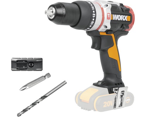 Worx Nitro Perceuse-visseuse à percussion sans fil 20 V Slammerdrill 60 Nm WX354.9 Moteur Brushless sans batterie ni chargeur