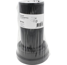 Wand WC Anschlussgarnitur 90 mal 220 Millimeter in Folie