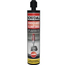 Ancrage chimique Soudal CA1400 gris ciment 165 ml