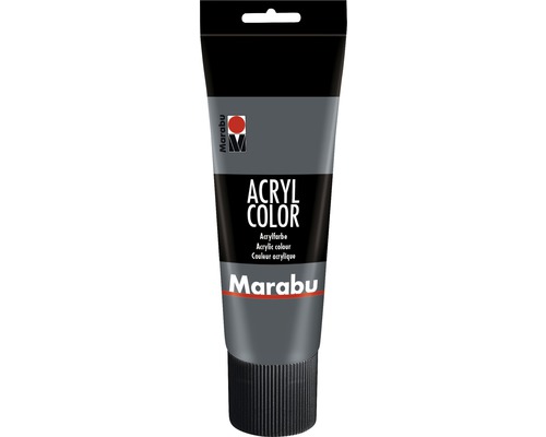 Marabu Acrylfarbe Acryl Color dunkelgrau 079 225 ml Tube Acrylfarbe