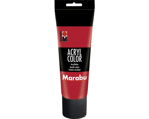 Marabu Acrylfarbe Acryl Color kirschrot 031 225 ml Marabu Acrylfarbe Tube