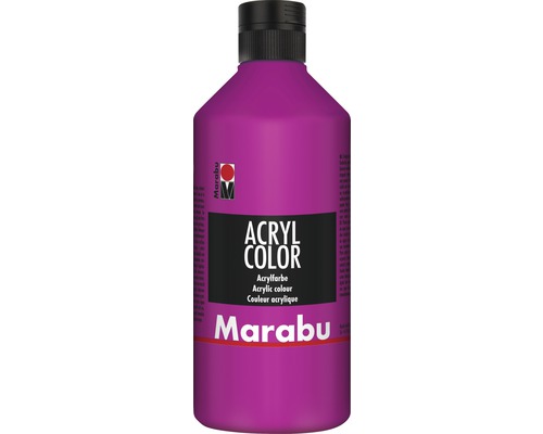 Marabu Acrylfarbe Acryl Color magenta 014 500 ml Flasche Acrylfarbe
