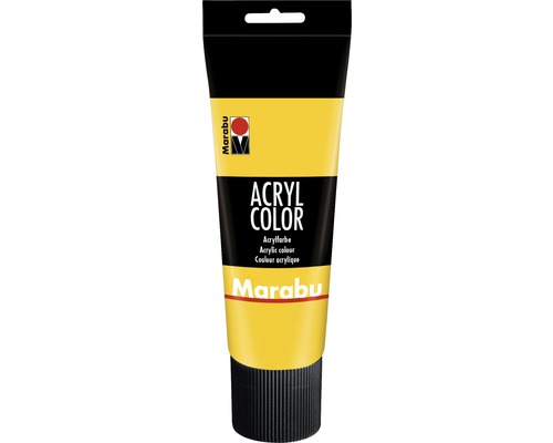 Marabu Acryl Color, mittelgelb 021, 225 ml