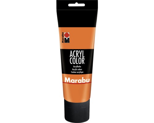 Peinture acrylique Marabu Acryl Color orange 013 225 ml Tube de peinture acrylique