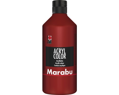 Marabu Acrylfarbe Acryl Color rubinrot 038 500 ml Acrylfarbe in einer Flasche von Marabu