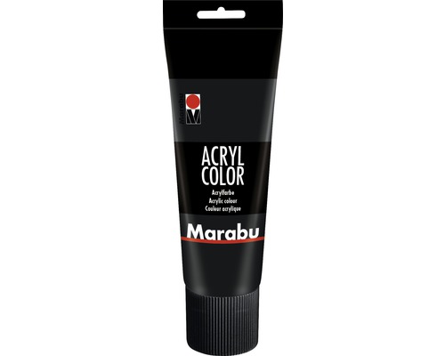 Marabu Acryl Color, schwarz 073, 225 ml