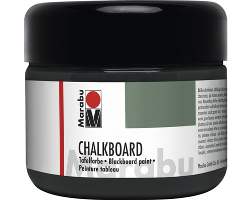 Marabu CHALKBOARD Tafelfarbe, Tafel schwarz 875, 225 ml