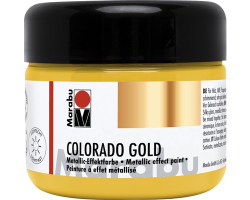 Marabu COLORADO GOLD peinture à effet métallique, or métallique 784, 225 ml