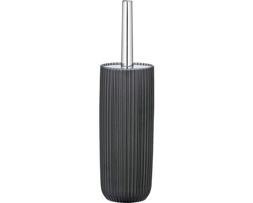 Garniture de brosse WC avec design côtelé et manche