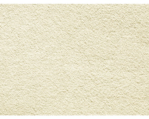 Spannteppich Shaggy Venezia ecru FB33 400 cm breit (Meterware) Nahaufnahme einer hellen Putzoberfläche für den Innenbereich
