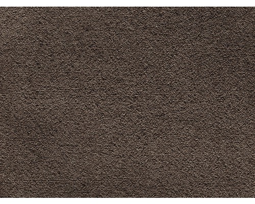 Moquette velours Saxony Venezia marron chocolat largeur 400 cm (marchandise au mètre)