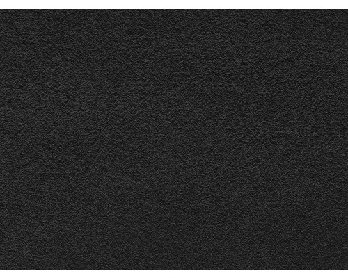 Moquette Shaggy Venezia noir FB98 largeur 400 cm (au mètre) Structure d''enduit noire en arrière-plan