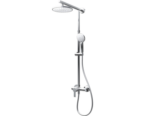 Colonne de douche Schulte Classic DuschMaster Rain D96204 02 rond White Style avec mitigeur monocommande