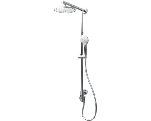 Colonne de douche SCHULTE Classic DuschMaster Rain D96304 02 rond White Style avec inverseur