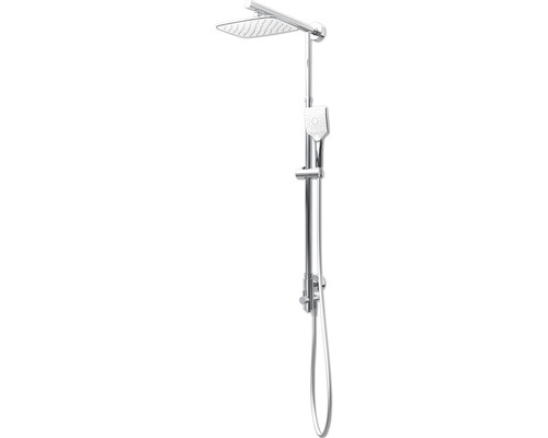 Colonne de douche SCHULTE Classic DuschMaster Rain D96314 02 carré White Style avec inverseur