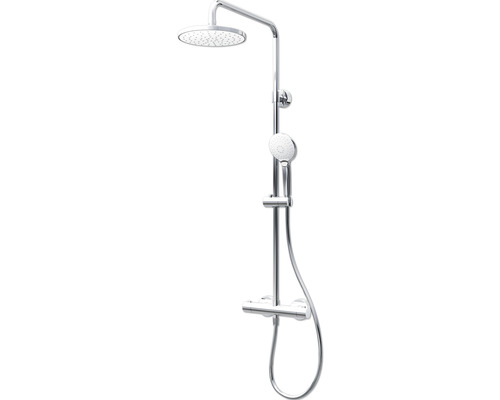 Colonne de douche SCHULTE Modern DuschMaster Rain III D9692604 02 rond White Style avec thermostat