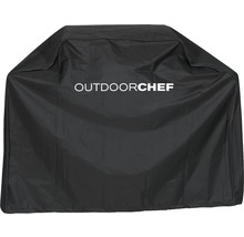 Schwarze Grillabdeckung mit Outdoorchef Logo
