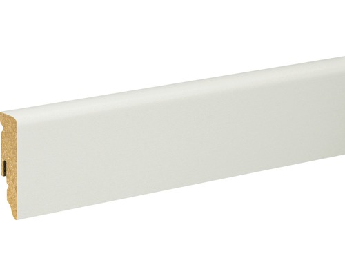 Plinthe gris clair plaxée FU062L 15x58x2400 mm Plinthe blanche en bois