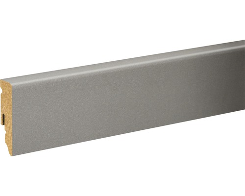 Plinthe gris foncé plaxée FU062L 15x58x2400 mm Plinthe grise