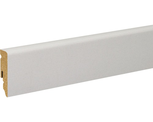 Sockelleiste alu foliert FU062L 15 x 58 x 2400 mm Weisse Fussleiste