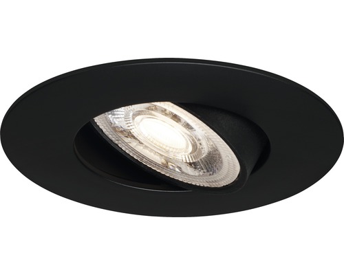 Schwenkbarer Deckeneinbaustrahler in runder Form