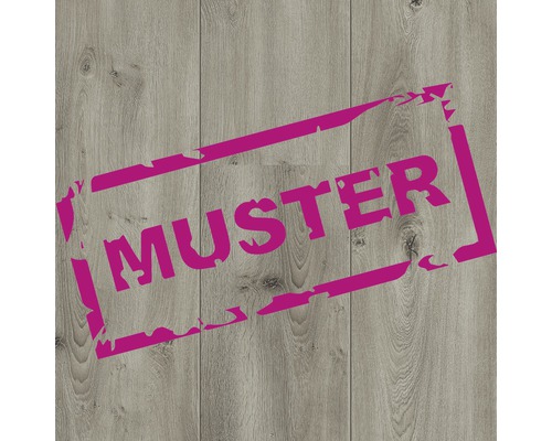 Handmuster zu SKANDOR Laminat wasserfest Bliss Oak Grau Landhausdiele 1261 x 244 x 8 mm Muster eines Holzfussbodens