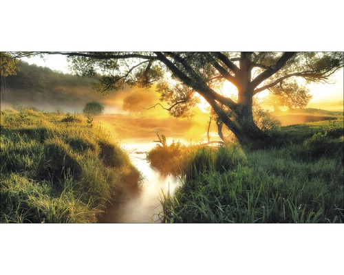 Tableau sur toile giclée Misty Landscape II 60x120 cm