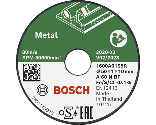 Bosch Trennschleifscheibe Metall Ø50x10 mm