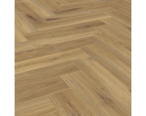 Stratifié 8.0 Pisa chêne 655 x 133 x 8 mm chevrons