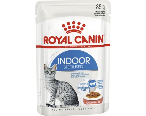 ROYAL CANIN Katzenfutter nass Indoor Sterilised in Soße 85 g