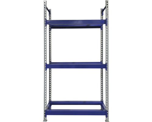 Étagère pour pneus Industrial 196 x 100 x 60 cm 3 tablettes capacité de charge 1280 kg bleu/gris