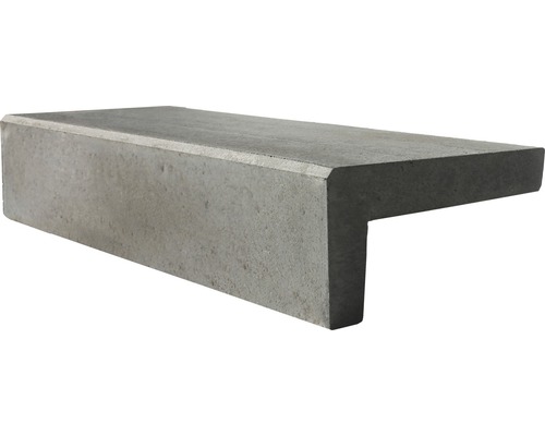 Beton Winkelstufe grau 90 x 18 x 32 cm