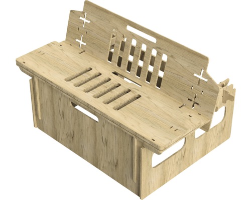 Holzschreibtischaufsatz mit Schlitzen für Belüftung