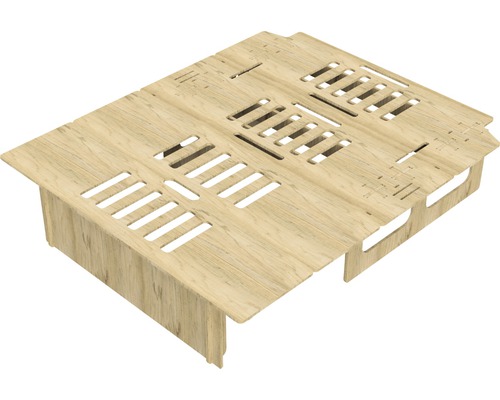 Palette en bois avec fentes pour l''aération