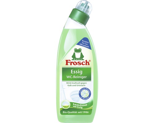 Frosch Détergent pour WC au vinaigre 750 ml Frosch Nettoyant WC au vinaigre, puissant contre le calcaire et l''urine