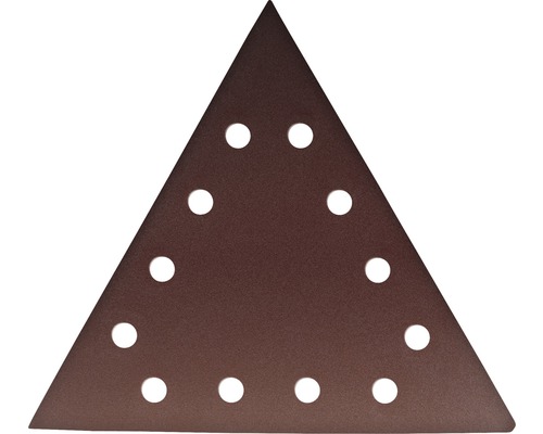 Papier abrasif triangulaire avec trous pour ponceuses