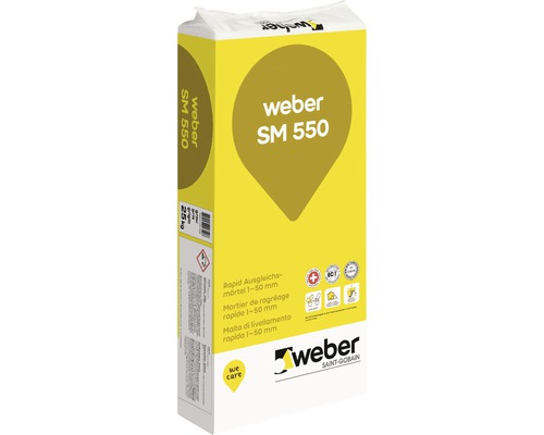 Weber SM 550 mortier d'égalisation 25 kg