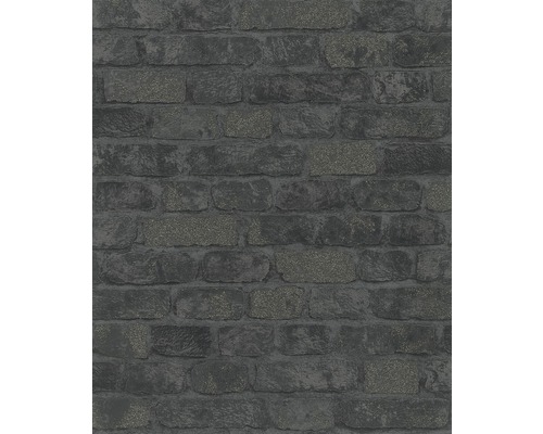 Vliestapete 58423 Backstein schwarz Vliestapete 58423 Backstein schwarz
