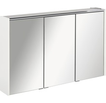 Armoire de toilette FACKELMANN Denver LED lxhxp 110x68.5x16 cm blanc mat