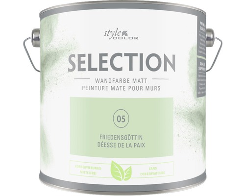 Peinture murale Premium StyleColor SELECTION sans conservateur Déesse de la paix 2,5 l