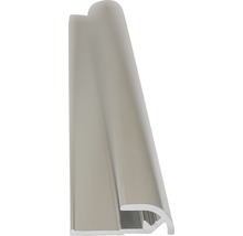 Rückwand Abschlussprofil für Decodesign rund chrom Länge 210 cm