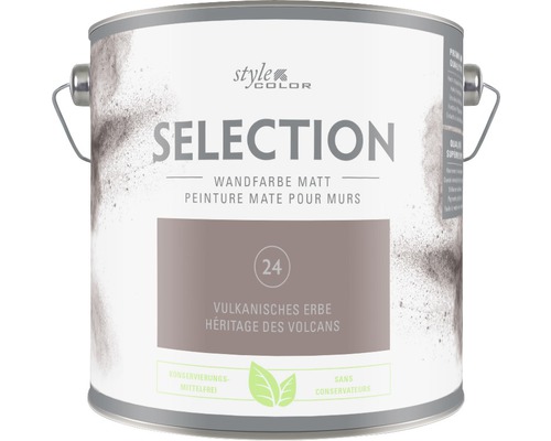 Peinture murale Premium StyleColor SELECTION sans conservateur Héritage des volcans 2,5 l